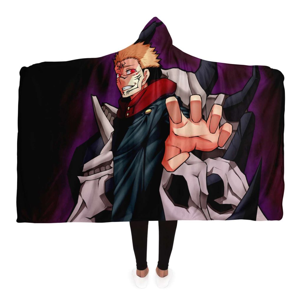20722c4ad77f12f877ee2a3cabc3cd41 hoodedBlanket view4 - Official Jujutsu Kaisen Store