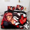 Anime Jujutsu Kaisen Duvet Cover Cartoon Bedding Sets Itadori Yuji Bed Set Quilt Comforter Covers Home 2 - Official Jujutsu Kaisen Store