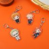 Cartoon Keychain Characters Double Sided Resin Tiger Stick Key Chain Kaisen Gojo Satoru Anime Accessories Gifts 2 - Official Jujutsu Kaisen Store