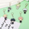 Cartoon Keychain Characters Double Sided Resin Tiger Stick Key Chain Kaisen Gojo Satoru Anime Accessories Gifts 4 - Official Jujutsu Kaisen Store