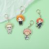 Cartoon Keychain Characters Double Sided Resin Tiger Stick Key Chain Kaisen Gojo Satoru Anime Accessories Gifts 5 - Official Jujutsu Kaisen Store