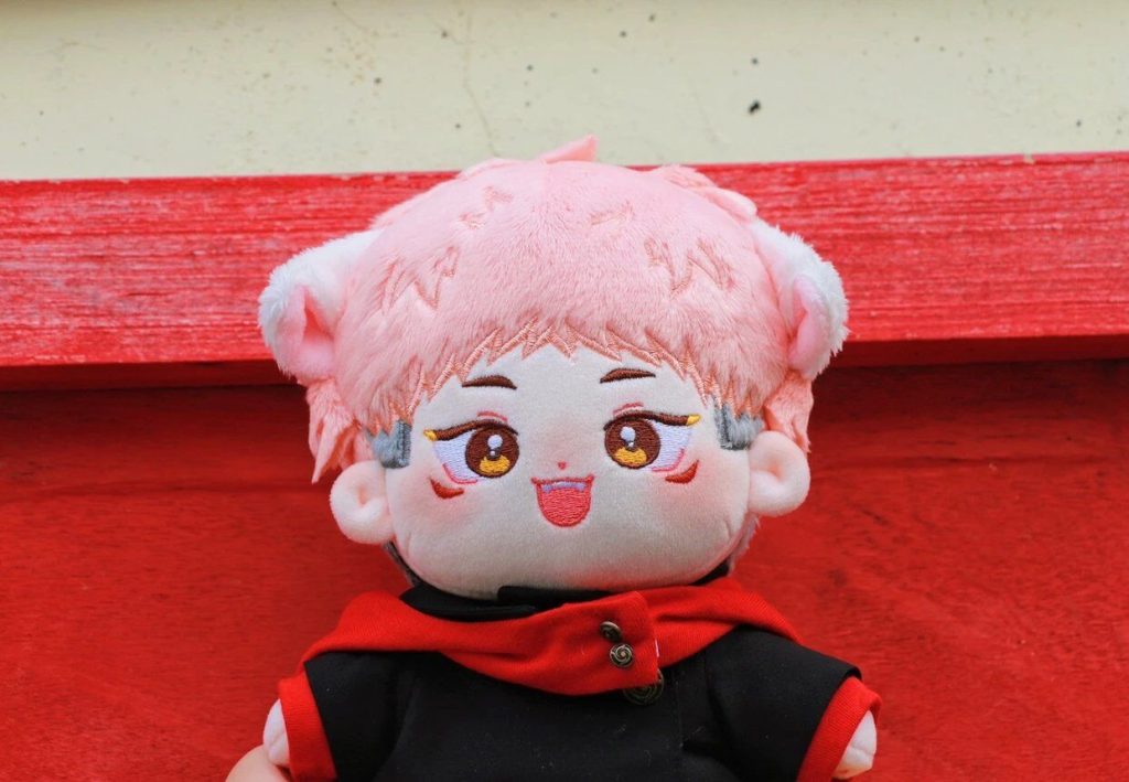 Original Anime Jujutsu Kaisen Itadori Yuji 20cm Cute Cats Pink Hair Plush Doll Body DIY Change 2 - Official Jujutsu Kaisen Store
