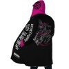 Pink Gojo JK AOP Hooded Cloak Coat SIDE Mockup - Official Jujutsu Kaisen Store