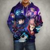 New Anime JJK Jujutsu Kaisen Hoodies Men Women Gojo Satoru 3D Print Sweatshirt Cool Cartoon Casual 2 - Official Jujutsu Kaisen Store
