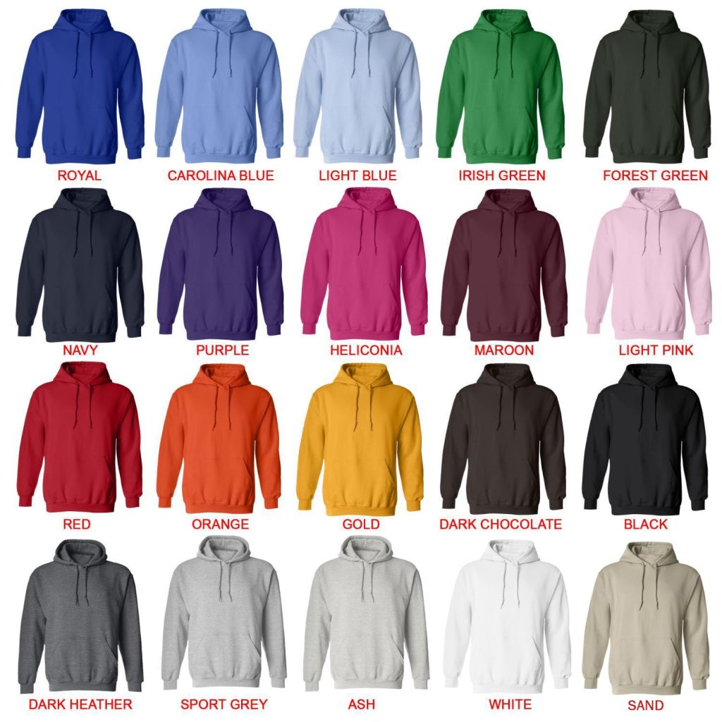 hoodie color chart 1 - Official Jujutsu Kaisen Store