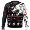 Megumi Divine Dogs JK Ugly Christmas Sweater FRONT mockup - Official Jujutsu Kaisen Store